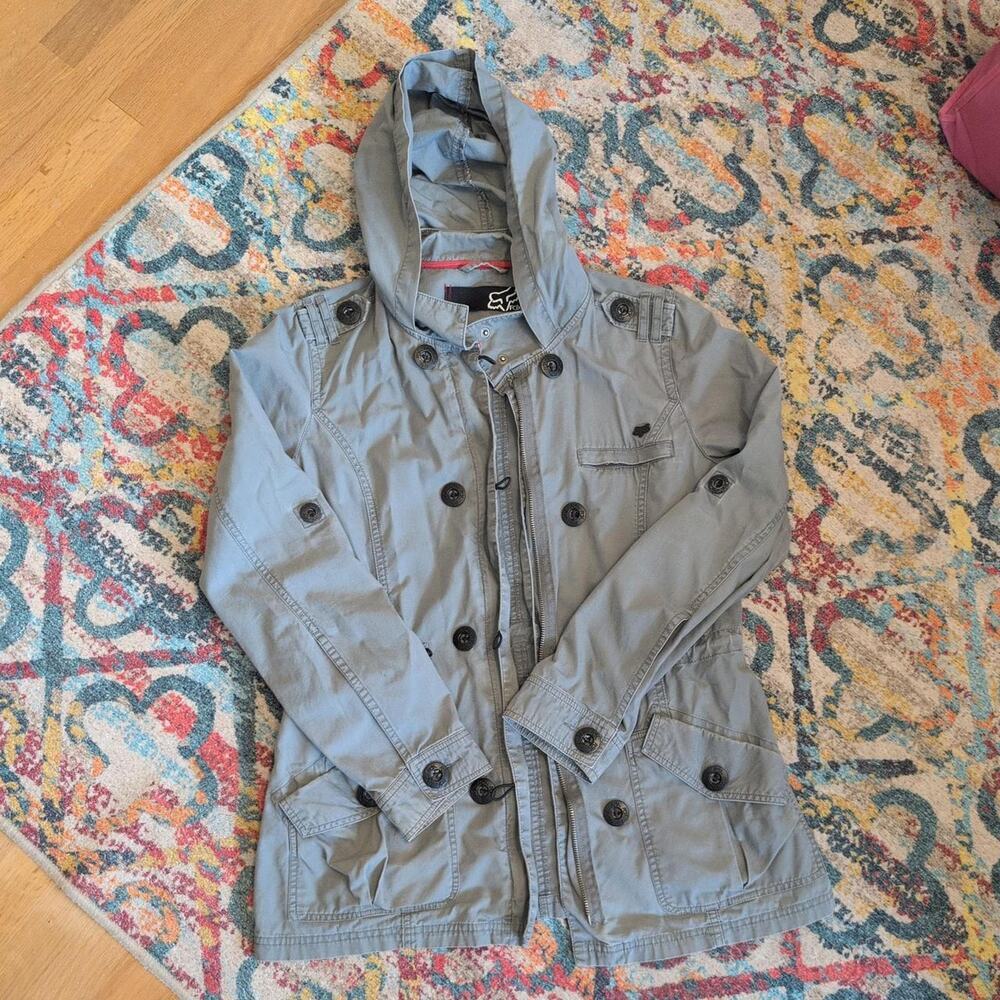 Gray Fox Racing button down cotton jacket - Picture 2 of 5